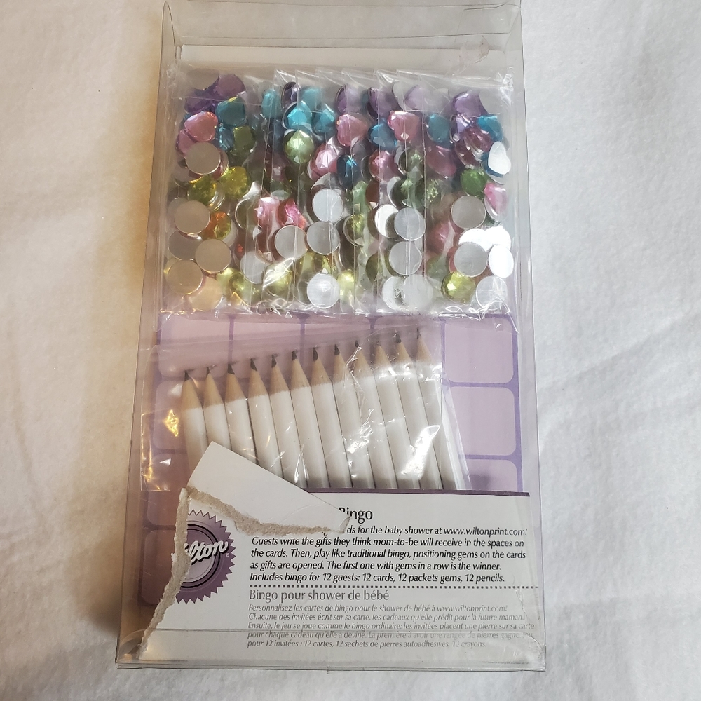 Wilton , Baby shower bingo